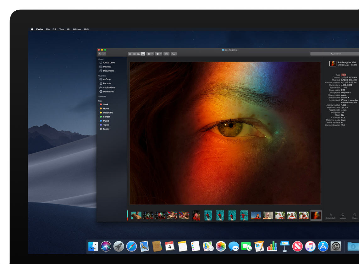MacOS Dark Mode Finder Preview