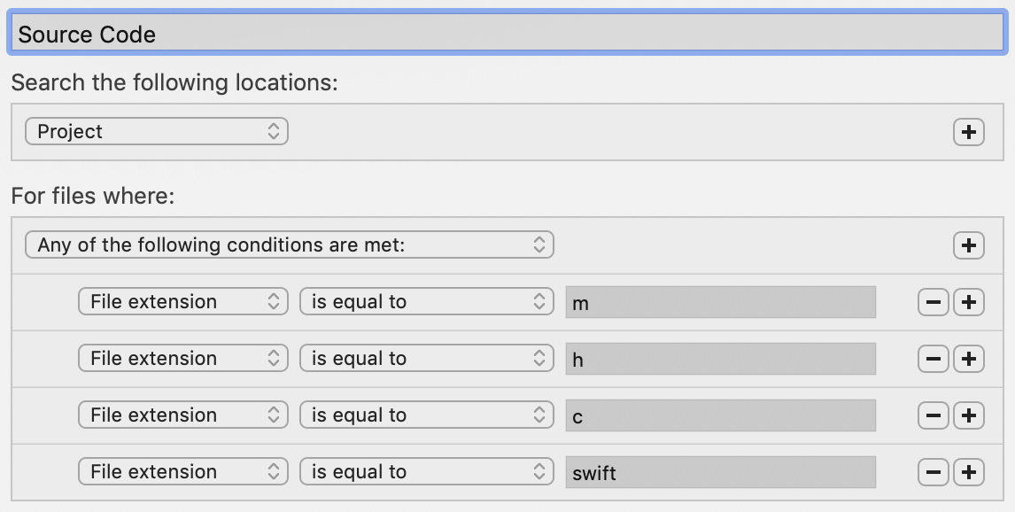 Source code scope definition